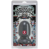 Shell Shock Small Anal Plug Gun Metal Finish 6 Inch Height 9.11 Inch Girth Butt Plugs